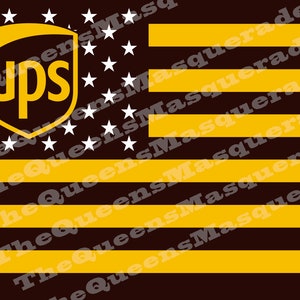Design par sublimation UPS United Parcel Service Service postal PNG imprimable haute saison