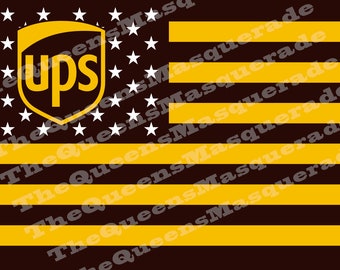 UPS United Parcel Service Sublimation Design PNG Mail Service Printable Peak Season