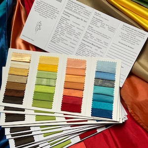 Handmade color swatch spring with 28 fabric stripes + protective cover ***New