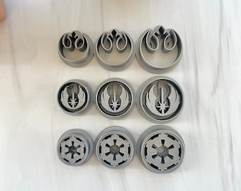 Weltraum-Medaillons-Ausstecher-Set, Ausstecher, Star-Wars-Ausstecher, Weltraum-Ausstecher, Jedi-Ausstecher, Ton-Ausstecher, Ausstecher für Polymer-Ton