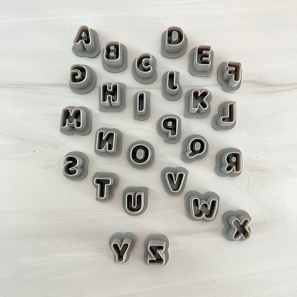 Round Alphabet Letters with Micro Option