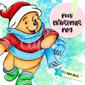 pooh clipart,pooh png,digital,clipart,sublimation design,download,winnie the Pooh,Christmas clipart,Pooh sublimation,Christmas pooh,santa