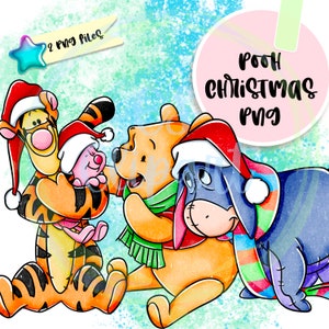 pooh clipart,pooh png,digital,clipart,sublimation design,download,winnie the Pooh,Christmas clipart,Pooh sublimation,Christmas pooh,santa
