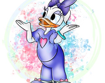 Sublimazione margherita, margherita png, digitale, clipart, design di sublimazione, download, clip art del mouse, margherita clipart, baby Daisy duck png, margherita png