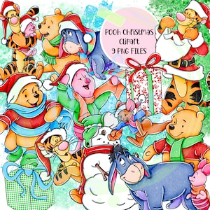 pooh clipart,pooh png,digital,clipart,sublimation design,download,winnie the Pooh,Christmas clipart,Pooh sublimation,Christmas pooh,santa