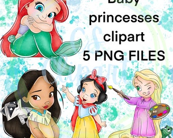 Princess clipart,princess png,digital,clipart,sublimation design,download,ariel clipart,png,magic kingdom,Princess sublimation,rapunzel,png