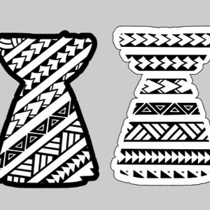 Tribal Latte Stone Pack PNG Files