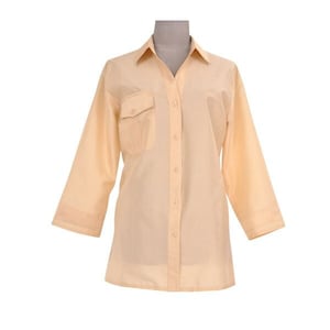 AMBRE pink silk shirt 100% natural taffeta silk Vanilla
