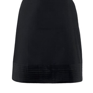 ADRIANA black pure silk skirt 100% natural taffeta silk image 2