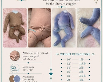 Weighted/Stuffed Ultimate Cuddle Body