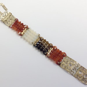 Magnificent Georgian Rolled Gold & Scottish Agate Buckle Bracelet Circa 1820