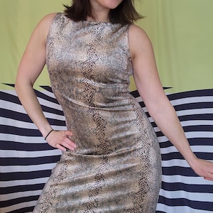 snakeskin dress bodycon a stylish bodycon dress an elegant snakeskin pattern