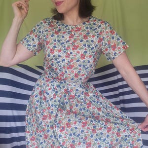 NOS Liberty of London Poppy Print Dress by Thomas and Jonathan