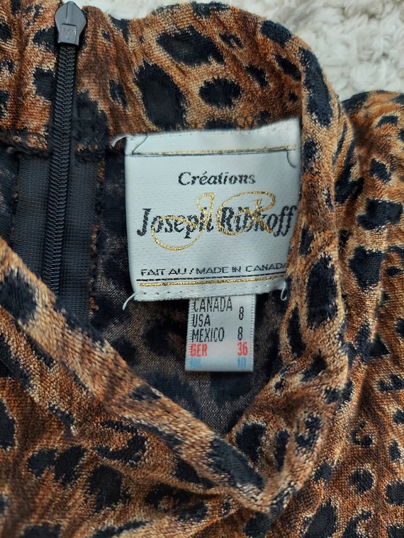 90's Joseph Ribkoff Leopard Print Jumpsuit - image 5