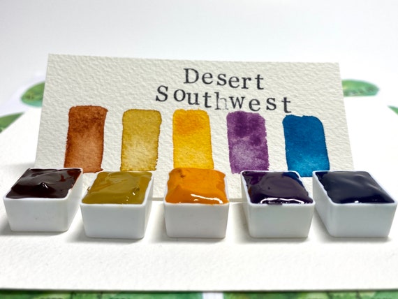 M. Graham Watercolor Paints Southwest Trial Set in Desert Colors