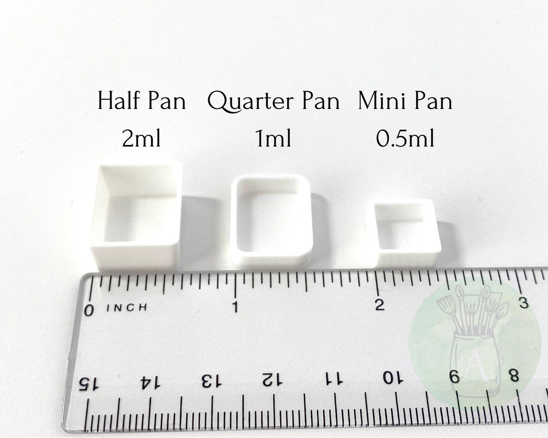 Mini Watercolor Palette Empty Mini Pans 1.0ml Pans 0.5ml Pans Mini Desk  Palette Travel Palette 