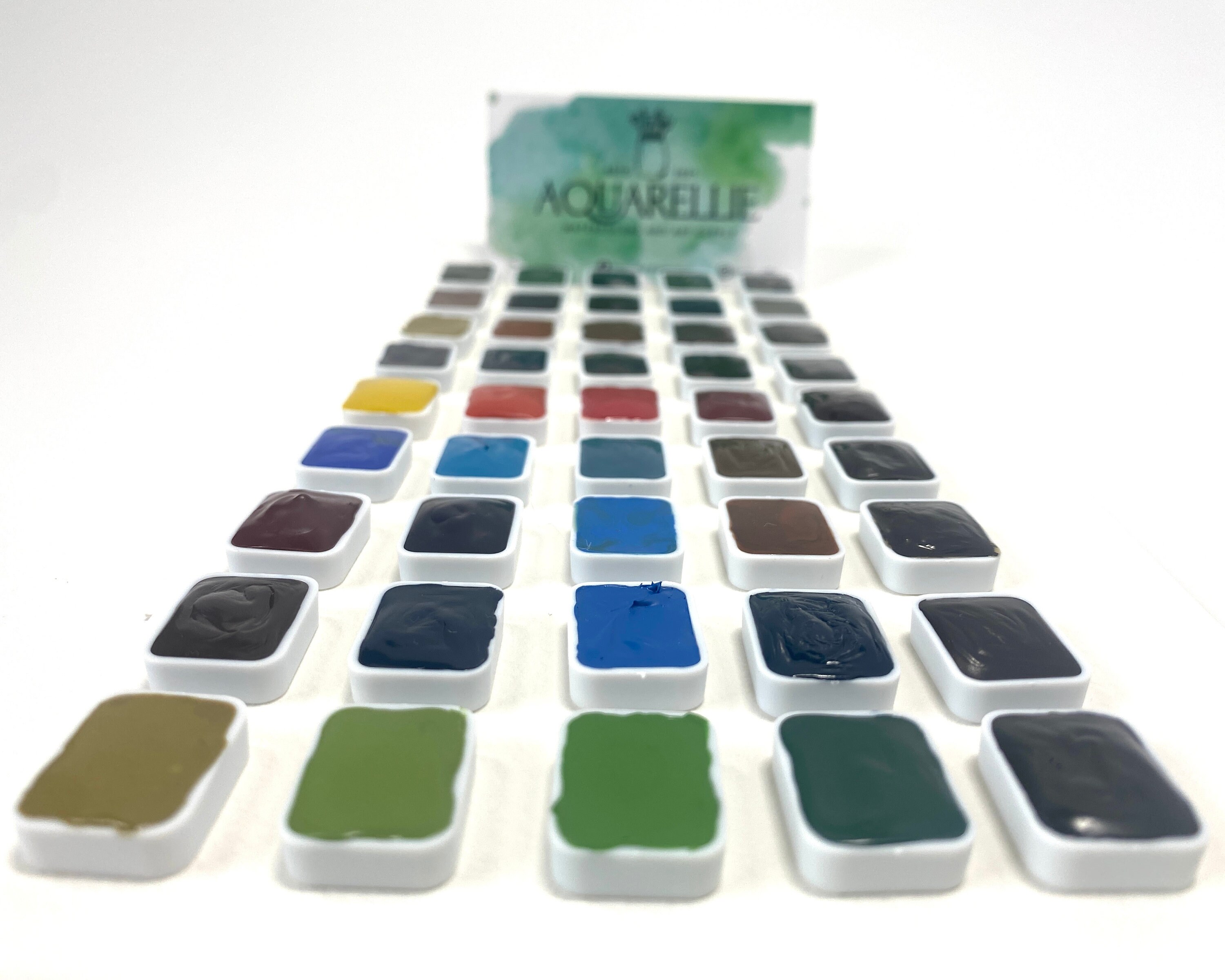 Complete Set of 50 Colors, Schmincke Limited Edition Super Granulating  Watercolor Paints, Artist Gift in Custom Magnetic Wood Box, 