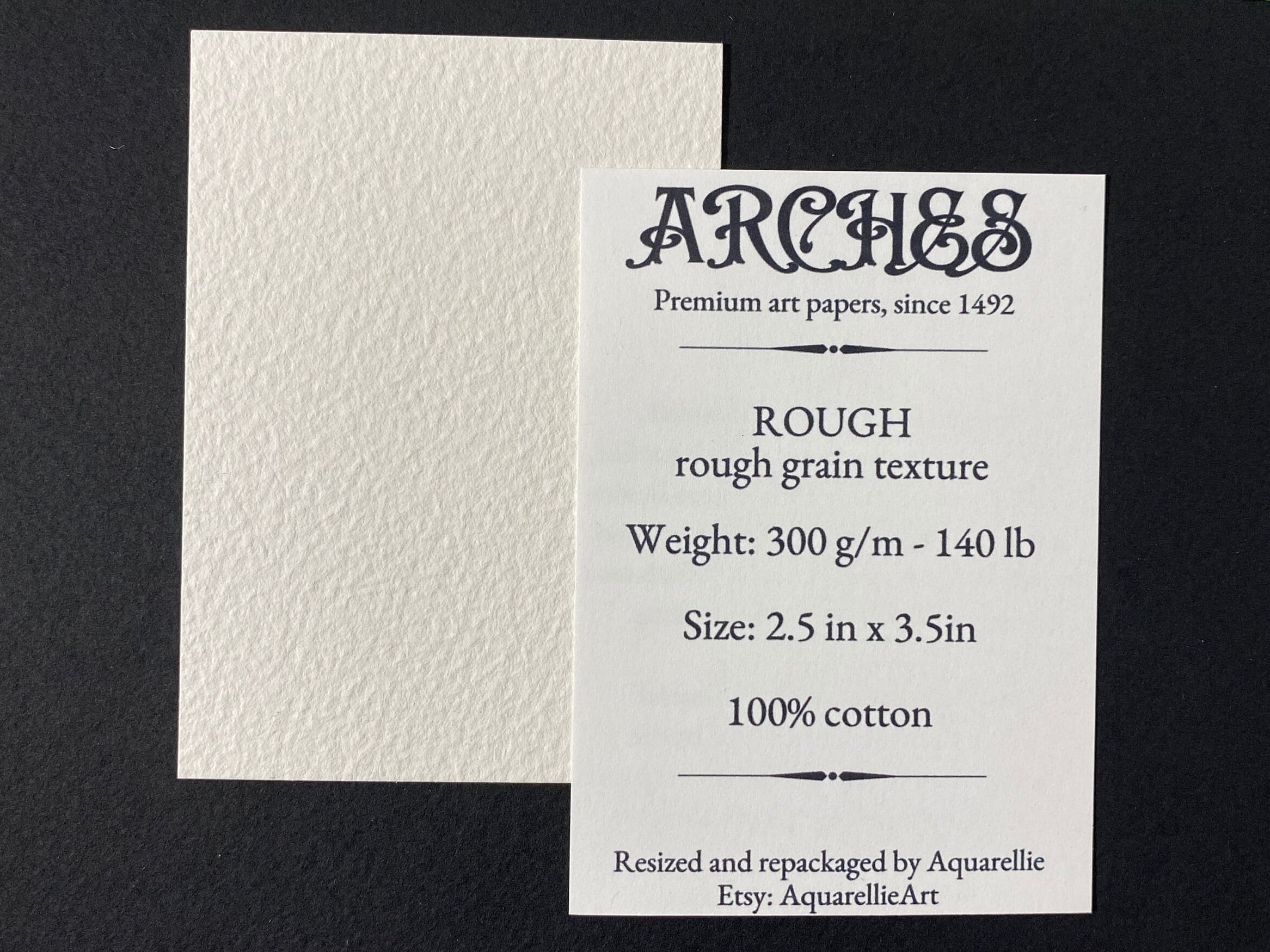 Arches Brand Blank ACEO ATC Cards, 140 lb Watercolor Paper, Smooth Texture