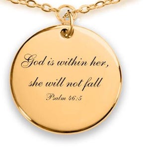 Personalized Christian Bracelet For Her, Psalm 46:5 Bible Verse Bracelet Gift for Christian Friend, Christian Jewelry Gift, Religious Gift