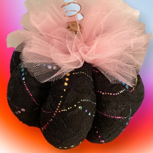 Halloween Handmade Fabric Pumpkin Fall Thanksgiving Decor, Halloween Harvest Centerpiece, Stuffed Pumpkin