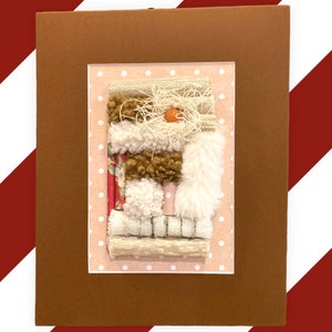 Handmade Home Decor Textile Collage Wall Art, Fiber Art