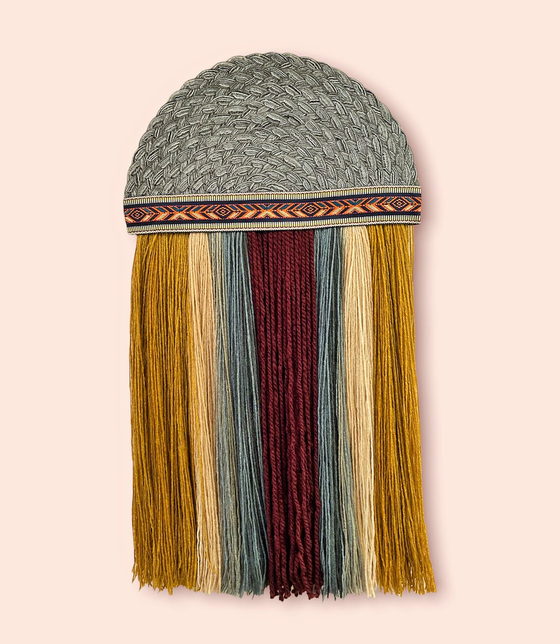 Boho Yarn Wall Art Home Decor Handmade Fiber Art Wall Etsy