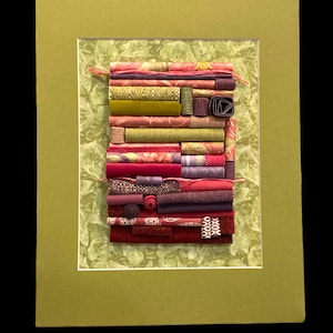 Handmade Home Decor Fiber Wall Art, Fabric Textile Collage
