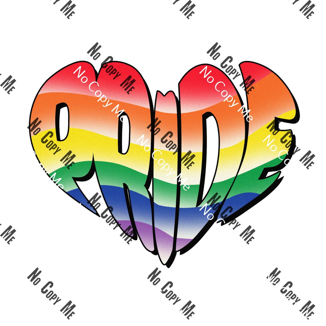 Pride Rainbow Heart Gay Pride Month Same Love LGBTQ - Etsy