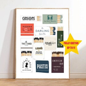 Personalized Matchbook Digital Print (11 or less)