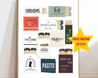Personalized Matchbook Digital Print (11 or less)