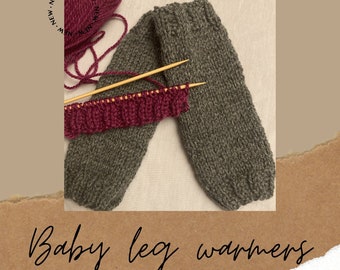 100% Wool Baby Leg Warmers