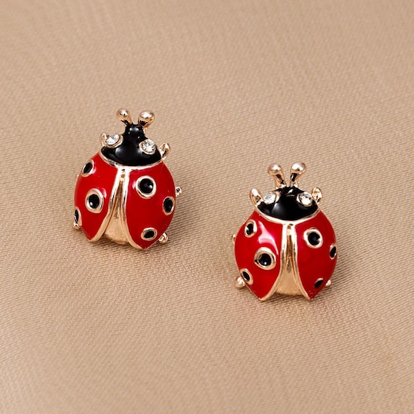 Ladybug Earrings Etsy