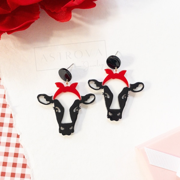 Cow with earrings