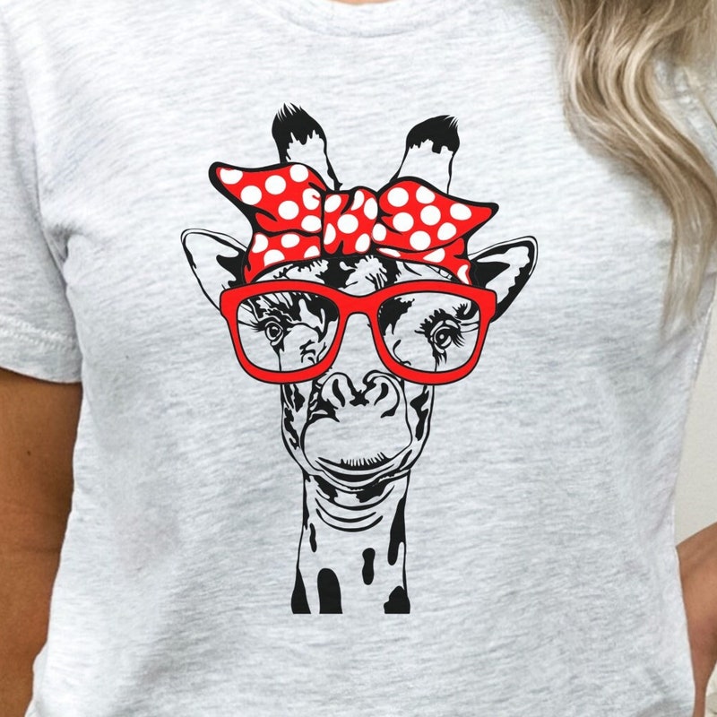 Giraffe Printed Collared B.F. Shirt main image 0