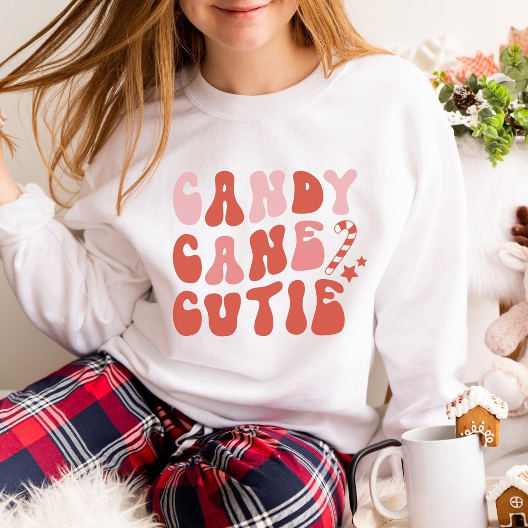 Candy Cane Sweatshirt, Candy Cane Shirt, Christmas Candy Cane, Holiday