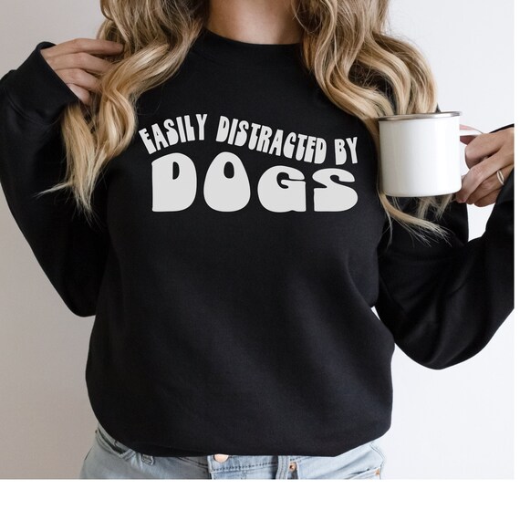 Funny Gift Easily Distracted By Coffee And Dogs T-Shirt Funny Gift Easily Distracted By Coffee And Dogs T-Shirt