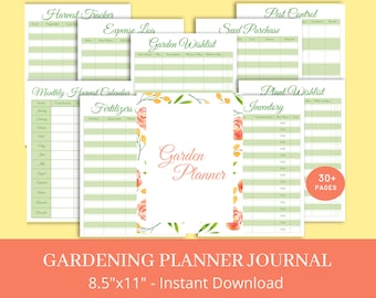 Garden Planner Printable, Gardening Tracker, Garden Journal, Gardening Organizer, Garden Organizer, Carden Checklist Letter size