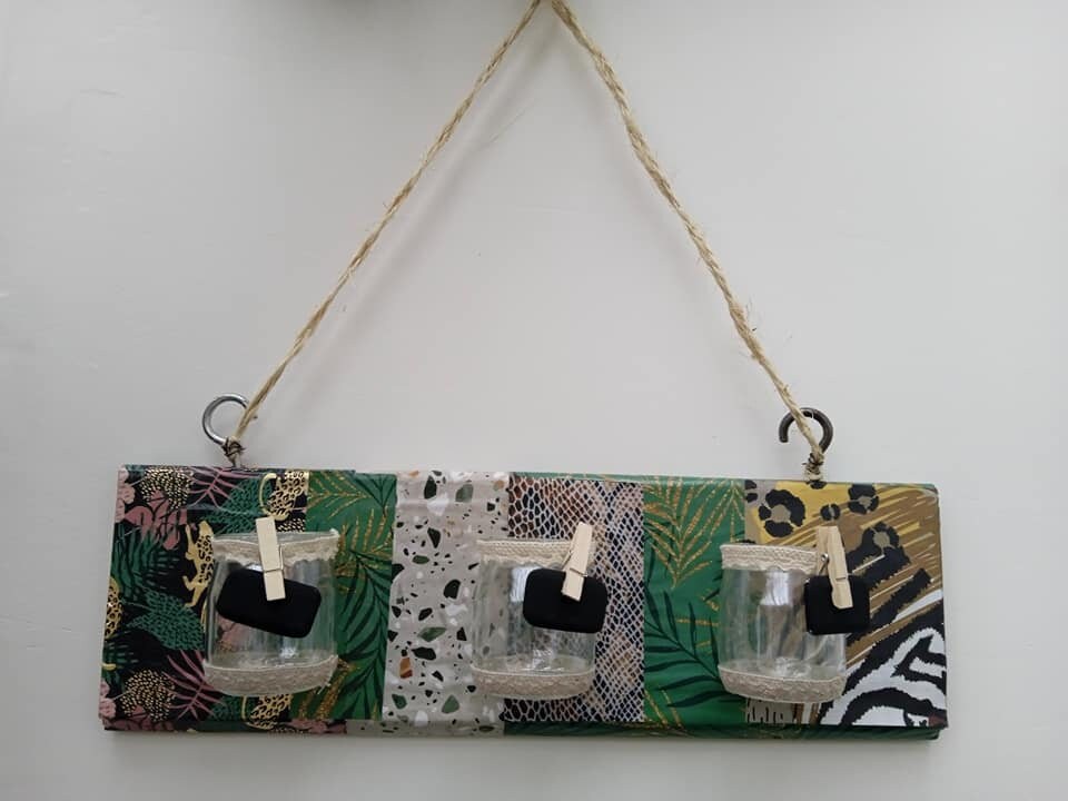 Suspension Décorative avec Contenants