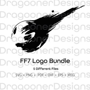 Final Fantasy VII Logo SVG Bundle, FF7 Bundle, FF7 Meteor SVG, Meteor Svg, Final Fantasy Svg, FF7 Svg, FF7 Logo, Final Fantasy Bundle image 4