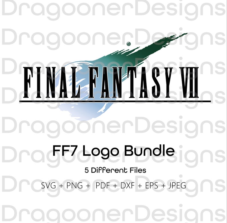 Final Fantasy VII Logo SVG Bundle, FF7 Bundle, FF7 Meteor SVG, Meteor Svg, Final Fantasy Svg, FF7 Svg, FF7 Logo, Final Fantasy Bundle image 1