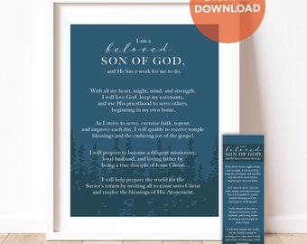 Aaronic Priesthood Quorum Theme, LDS Young Men Theme Printable Poster