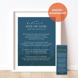 Aäronische priesterschapsquorumthema, LDS jonge mannen thema afdrukbare poster