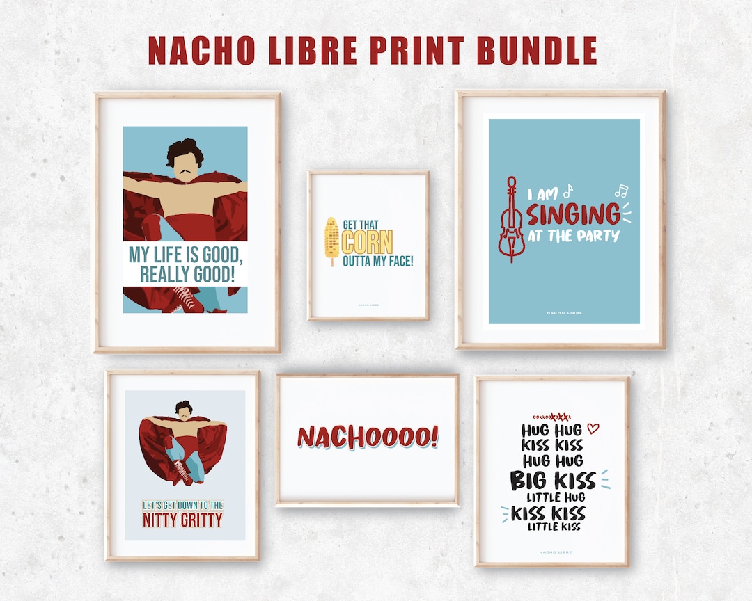 Nacho Libre I Am I Am Lyrics Nacho Libre Digital Download Bundle, Nacho Libre Quote, Movie Poster