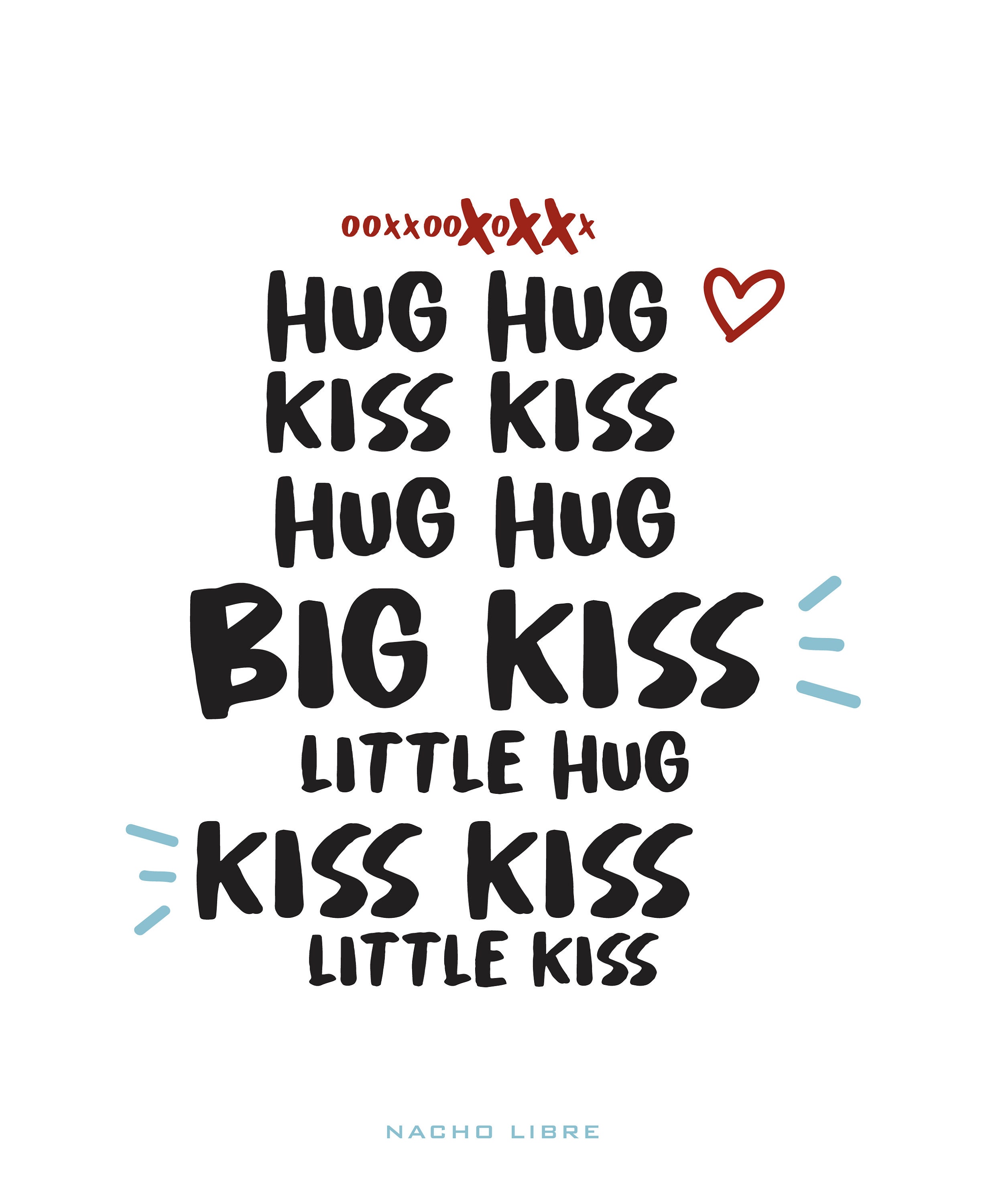Nacho Libre Poster Hug Hug Kiss Kiss Xoxoxo Quote Wall Decor Digital Il Fullxfull.4154441467 9o1g