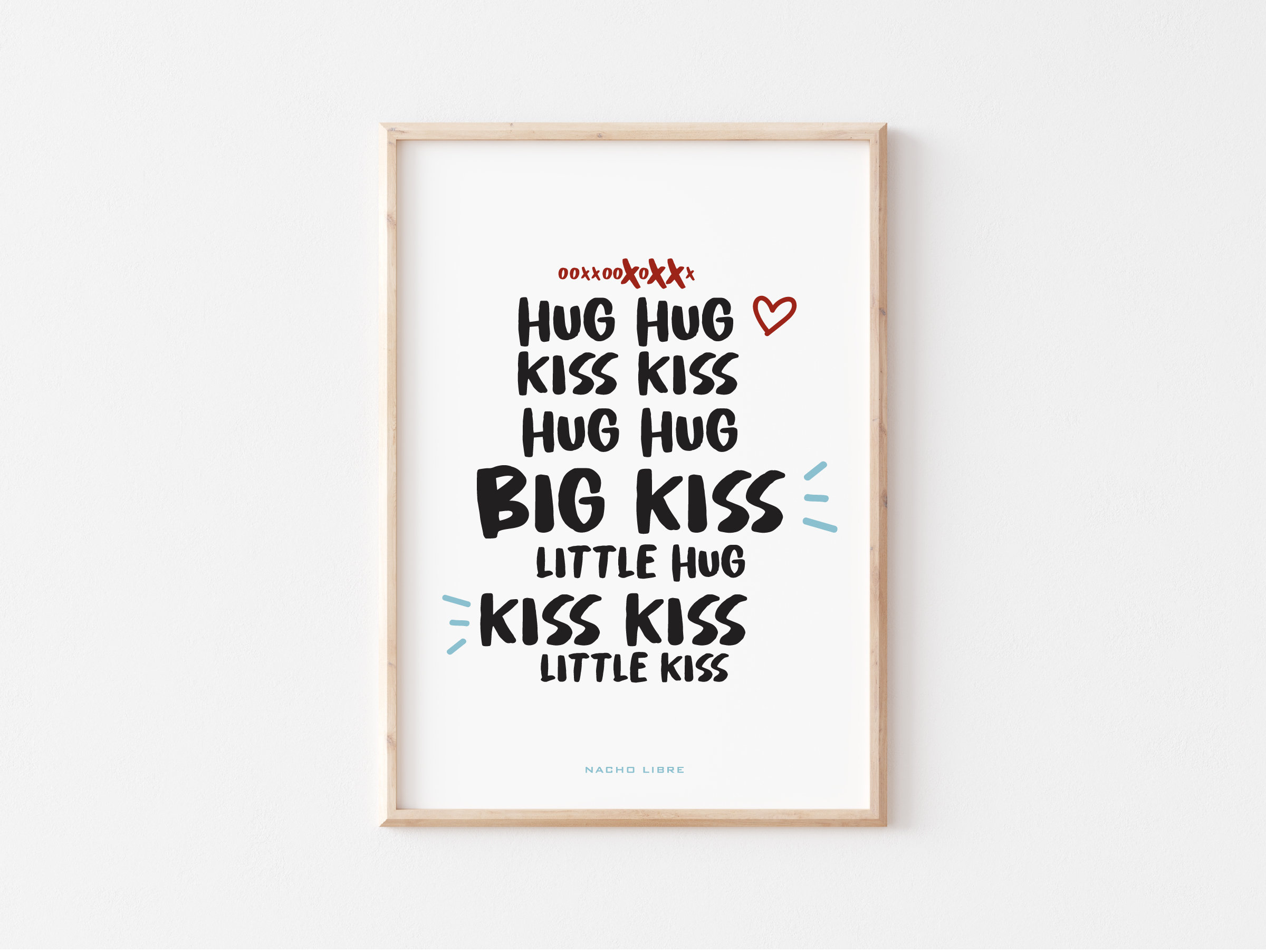 Nacho Libre Poster Hug Hug Kiss Kiss Xoxoxo Quote Wall Decor Digital Il Fullxfull.4106784748 Fexg