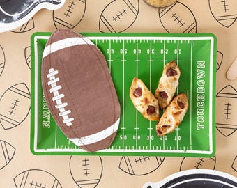 Football Kraft Paper Table Runner, Tailgate Party Decor