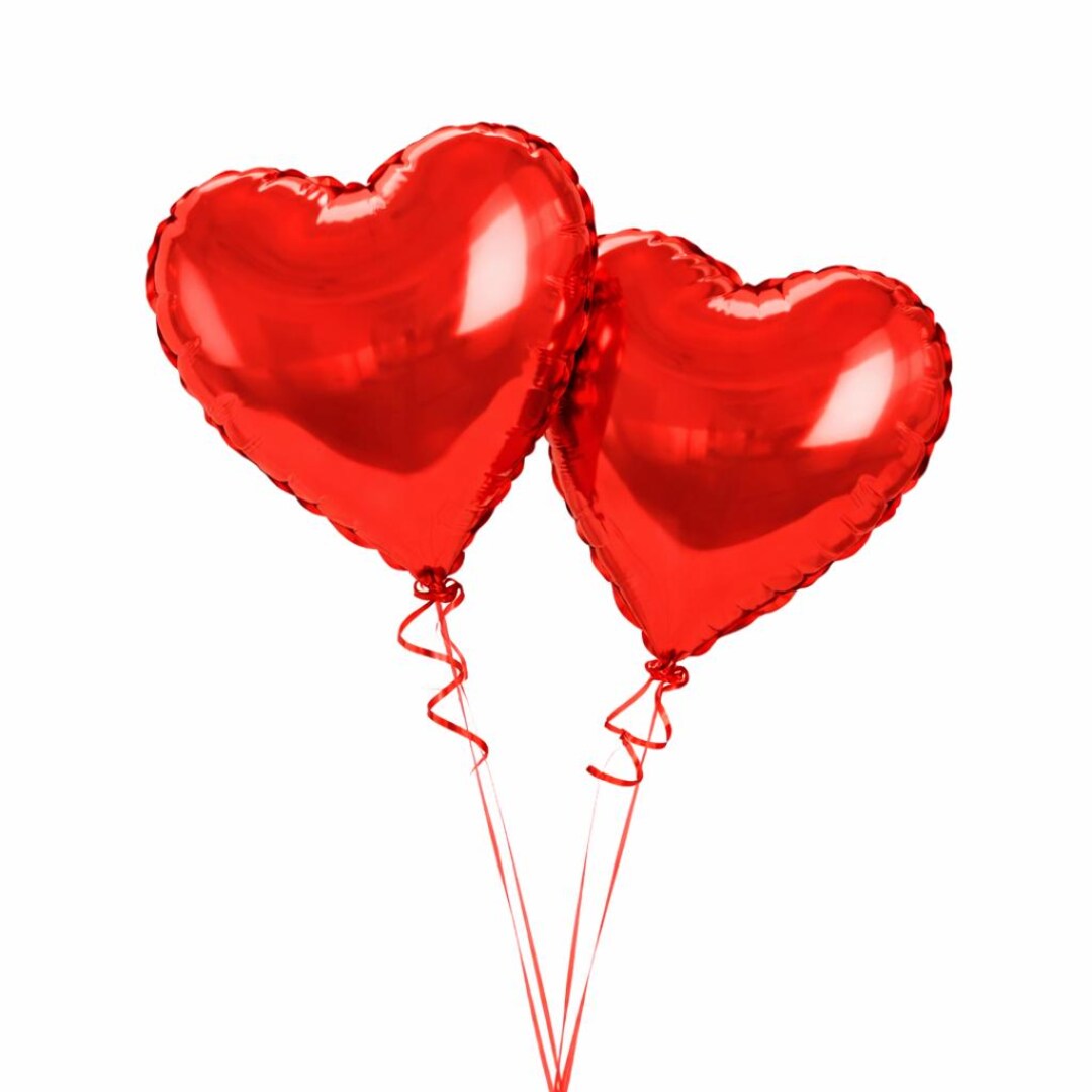 Red Heart Foil Balloons, Valentine's Day Decor, Set of 2 - Etsy