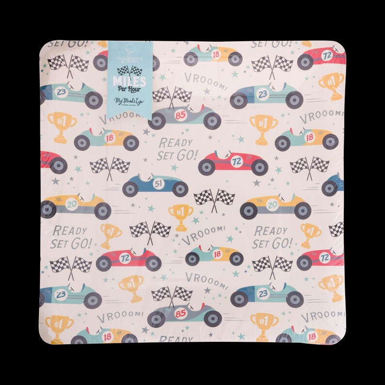 Race Car Party Plates: Racing Birthday (8 Plates) - Etsy