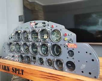 T33 Aircraft Cockpit Panel - RGB Illuminated Wall Decor - Etsy