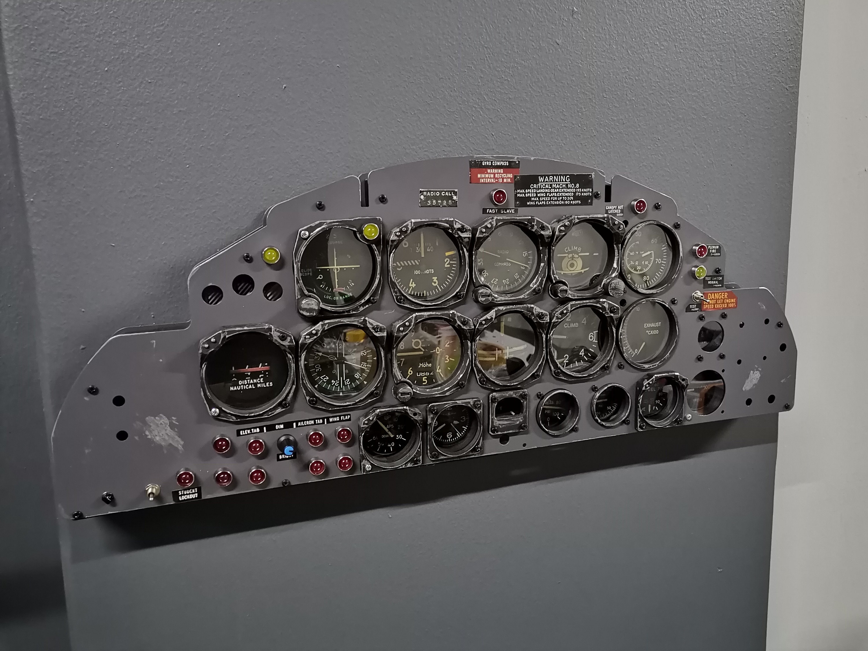 T33 Aircraft Cockpit Panel - RGB Illuminated Wall Decor - Etsy